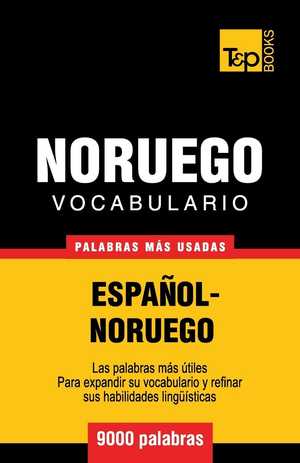 portada del libro vocabulario español noruego
