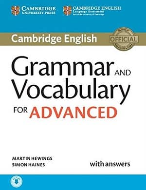 portada del libro grammar and vocabulary for advanced