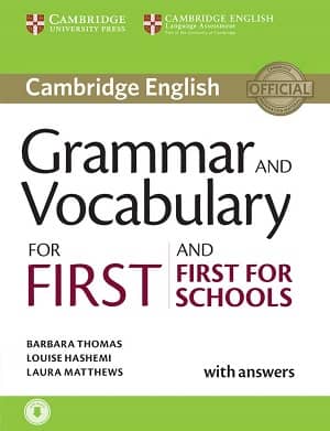 portada del libro grammar and vocabulary for first