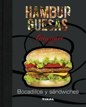 portada del libro hamburguesas, bocadillos y sandwiches